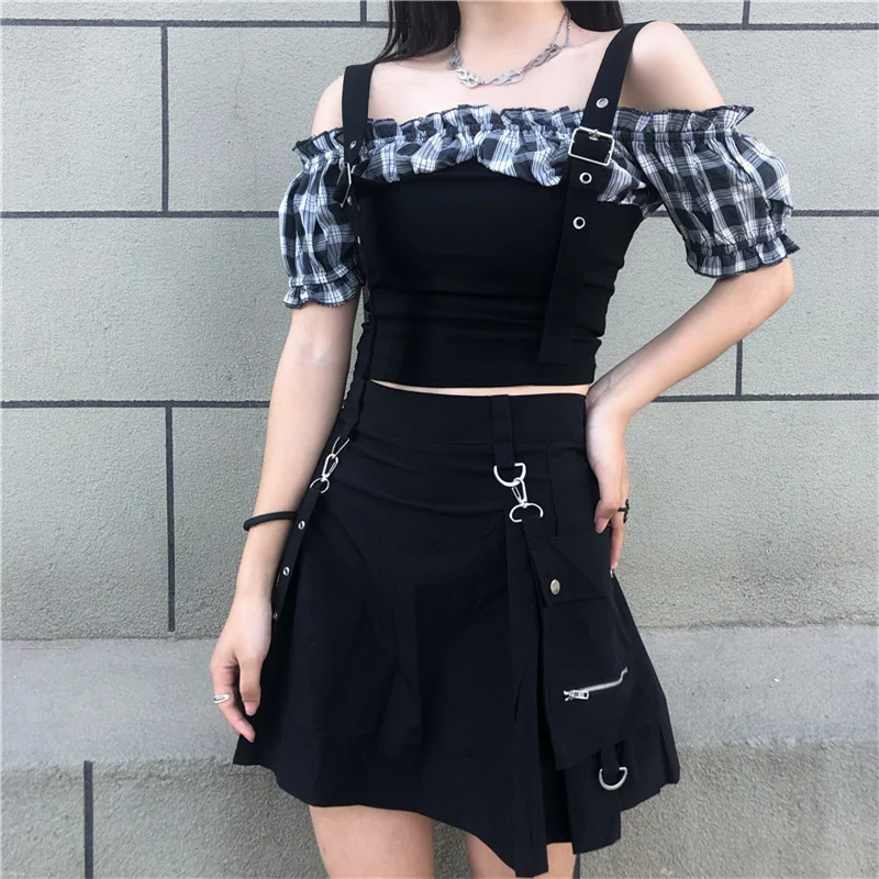 

women's summer suit 2022 new style western-style blouses, women's belly-covering and thin, wild skirt two-piece suit