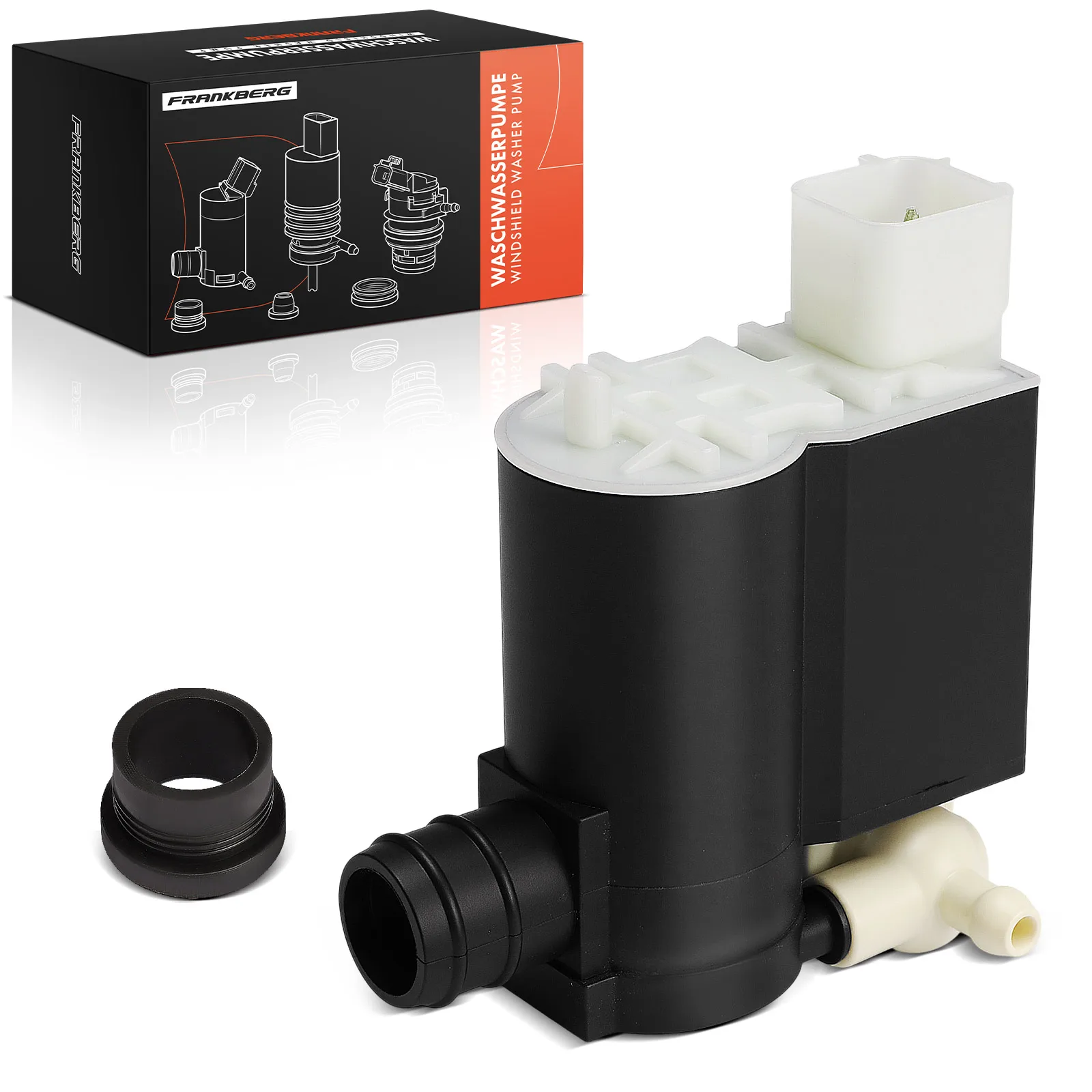Frankberg 1x Waschwasserpumpe Scheibenreinigung Vorne für KIA Cee'D Hyundai Accent II 985101F100 9851025100 985102L100