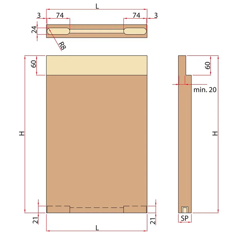Ghost door invisible track five accessories bathroom two-way buffer sliding wooden door hanging slide rail