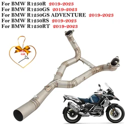 Slip On For BMW R1250R R1250GS Adventure R1250RS R1250RT 2019 - 2023 Motorcycle Exhaust Escape Muffler Systems Front Link Pipe