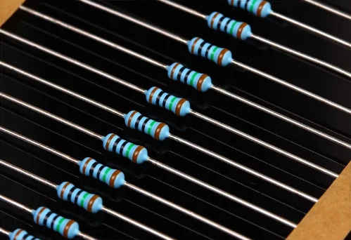 20 peças 1/6w resistor de filme de metal 1% anel de cinco cores resistor de potência 0.1 ~ 1m 2 4.7 10r 100 220 360 470 1k 2.2k 10k 22k 4.7k 100k ohm