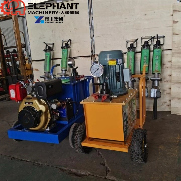 Easy Operation Low Maintenance Portable Hydraulic Rock Splitter General Construction Site