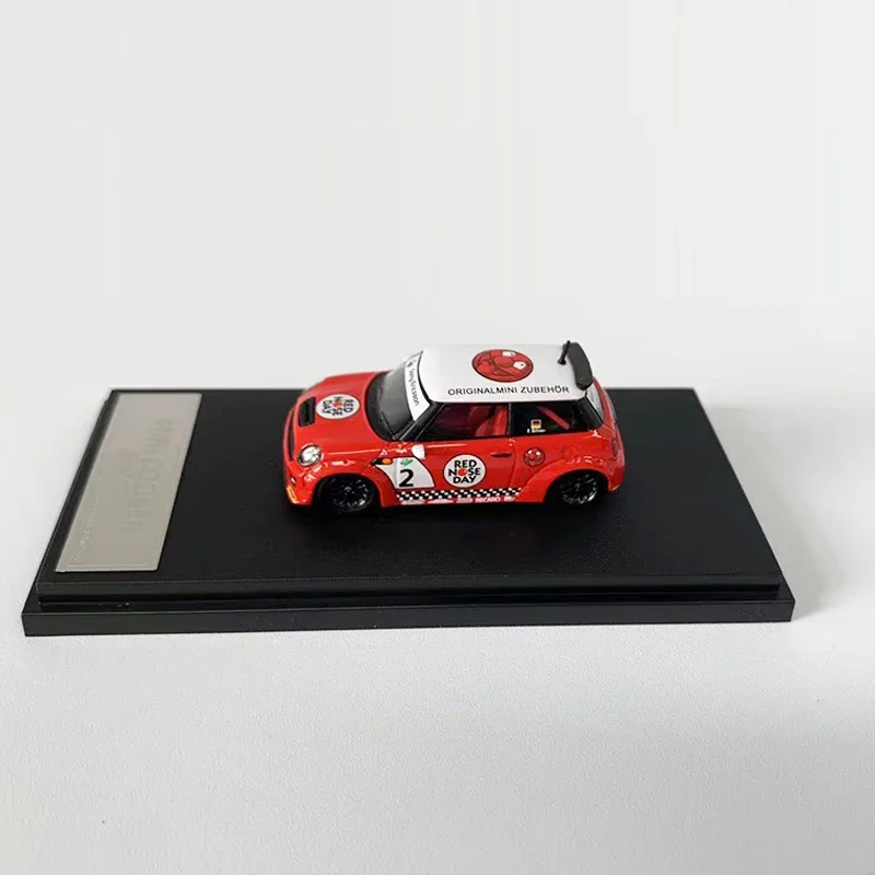 BSC 1:64 Model Car Mini Cooper LBWK Alloy Die-cast Vehicle - Red Nose Coating