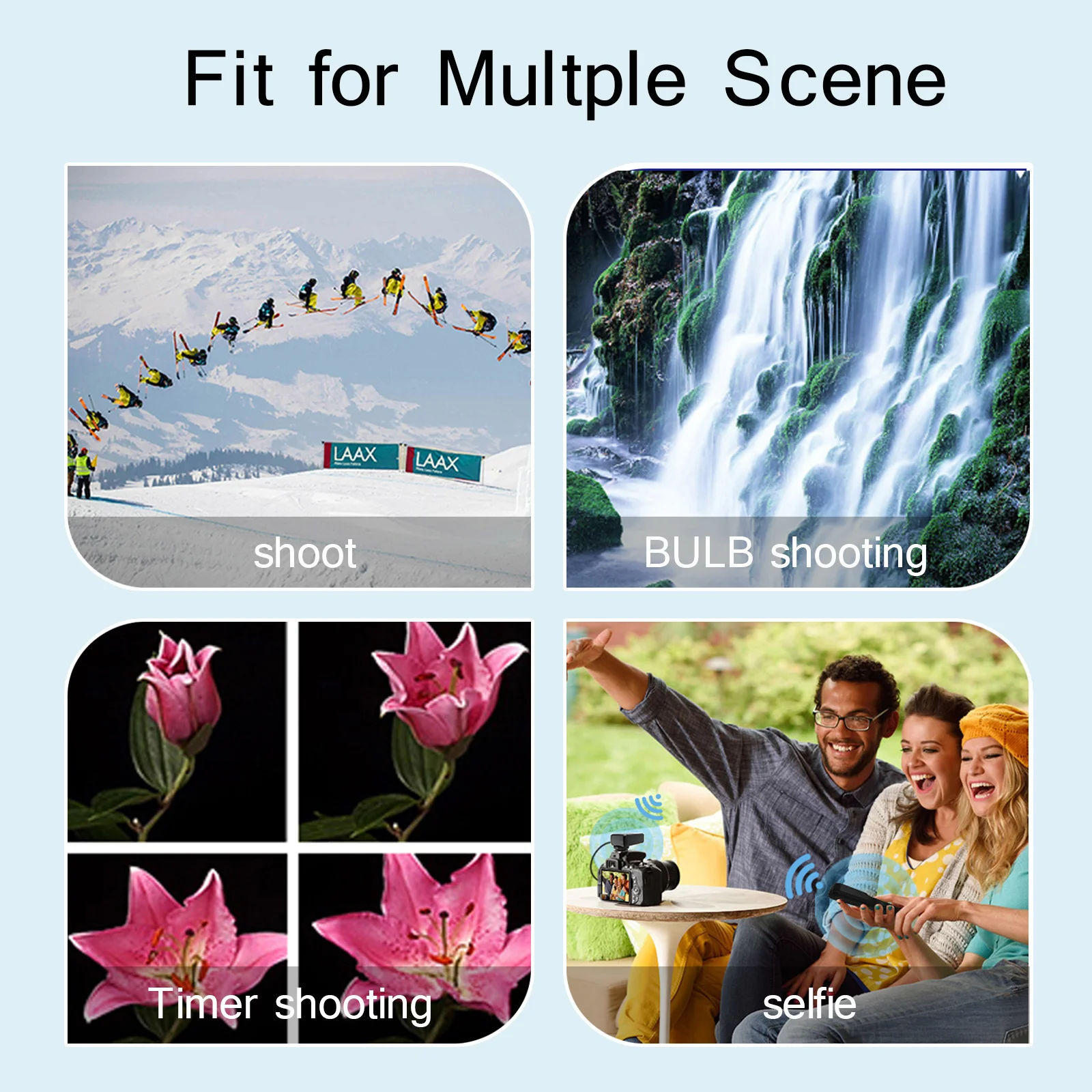 Wireless Wired Timer Remote Control Shutter Release DC0 DC2 E2 L1 N3 E3 S1 S2 UC1 Cable For Canon Nikon Sony FUJITSU Camera