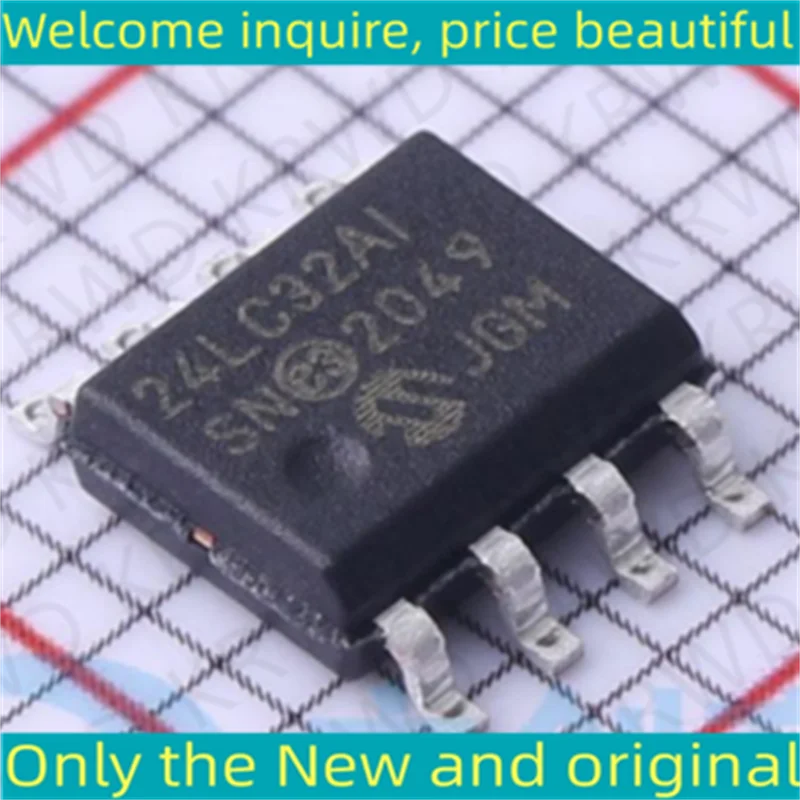 10PCS 24LC32AT-I New and Original IC Chip 08LSOIC 24LC32AT-I/SN 24LC32AT-I/S 24LC32AT-I 24LC32AT