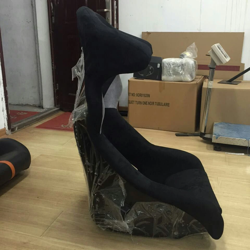 JBR 1060 Huge Ear Fiberglass Fiber Carbon Simulator Glitter Fabric Suede Bucket Car Racing Seats