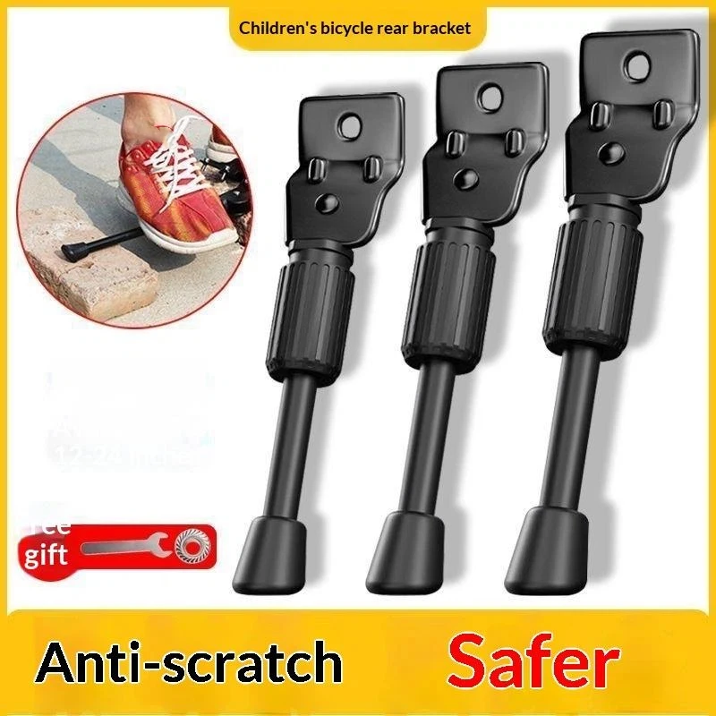 New Kids Bike Kickstand Heavy Duty Parking Stand Foot Brace Support For Children Bicycle Side Mount 12 14 16 18 20 Inch Wheels view 4