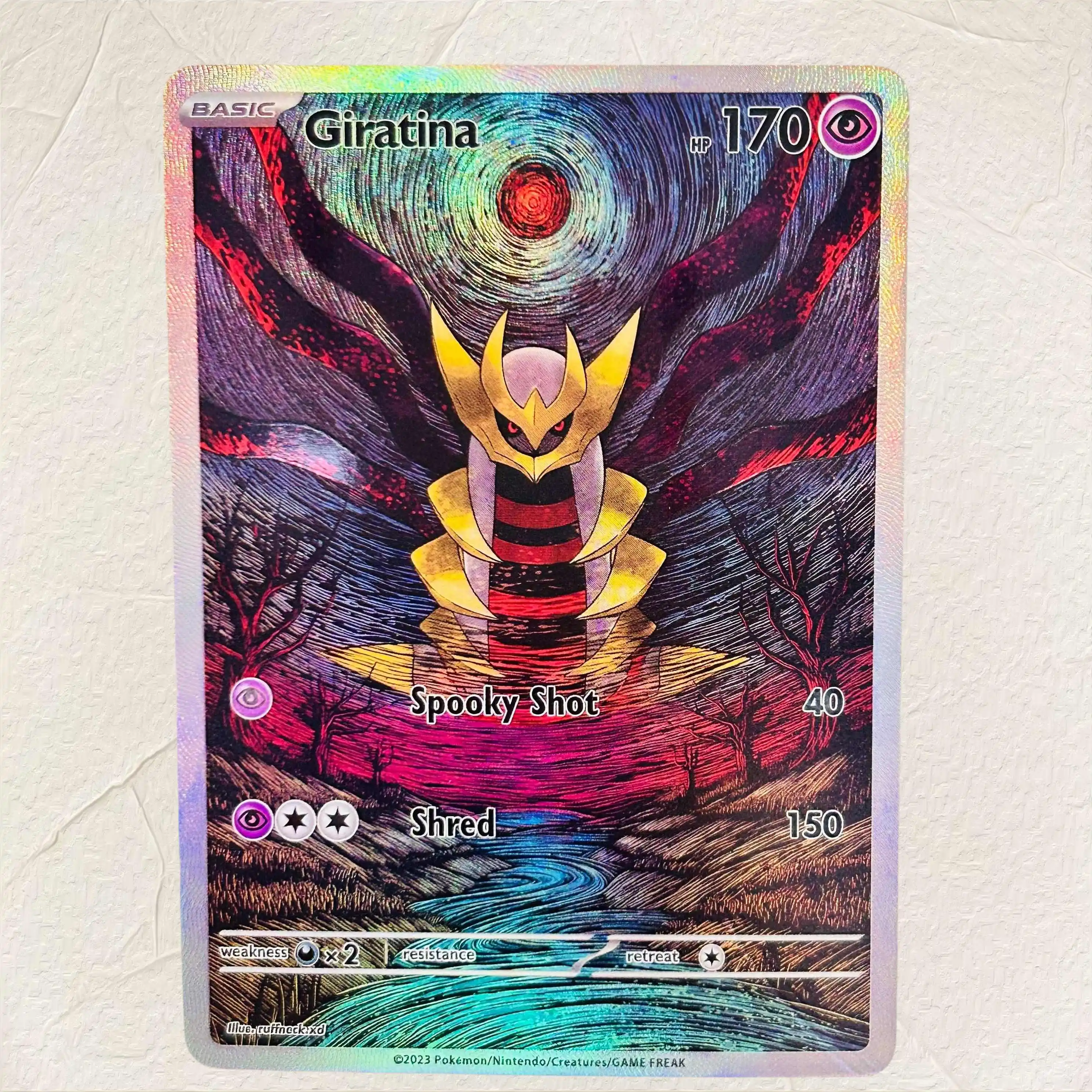 DIY Milotic Foil Texture Cards English Version Collectible Grade Premium Anime Collection Cards