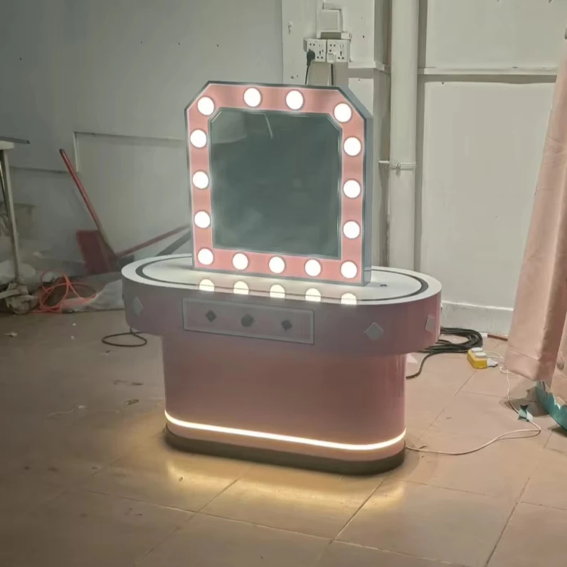 Children's makeup station Indoor playground Double-sided makeup table