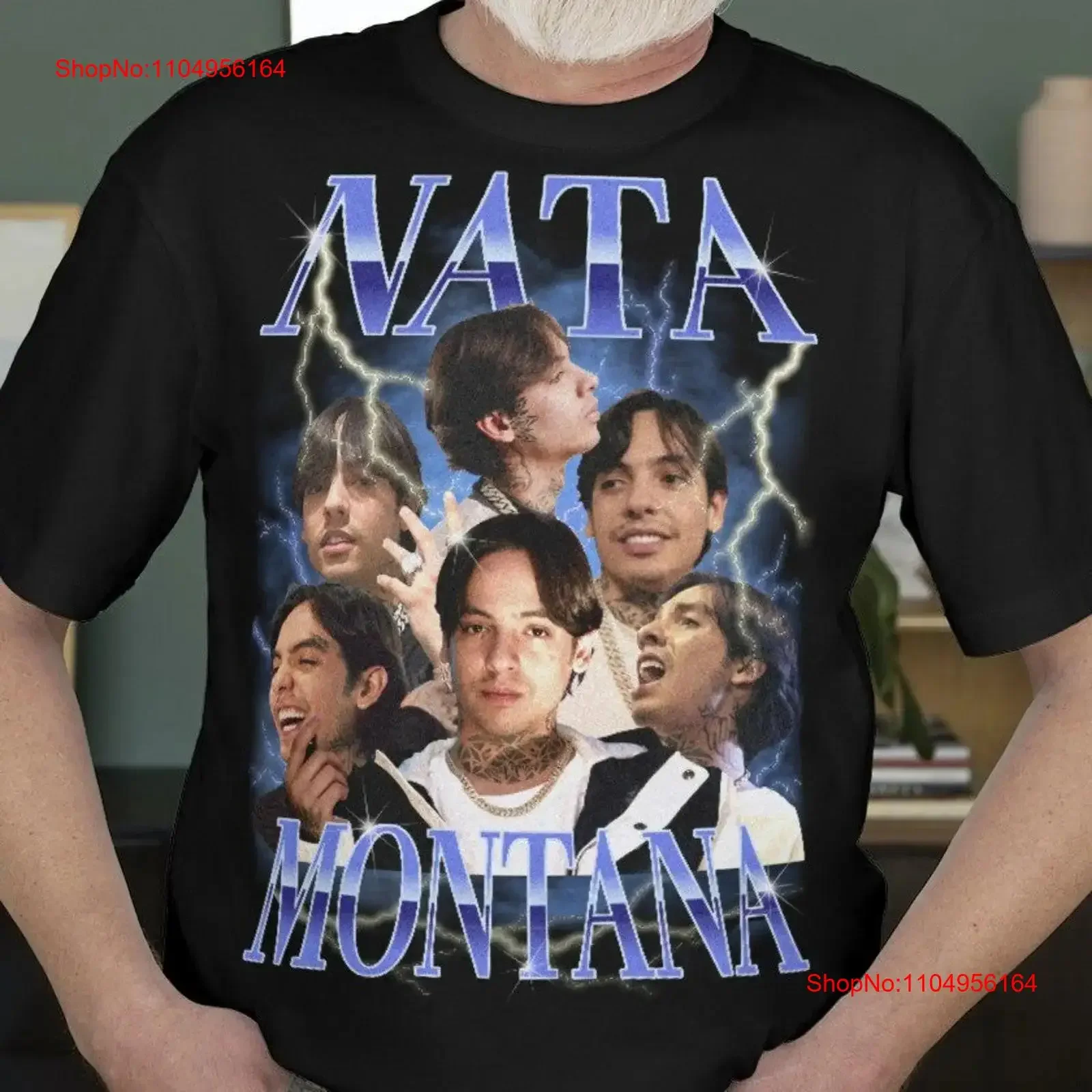 

Nata Футболка Montana Natanael Cano Mexican Artists Merch Corridos Tumbados CT, винтажная, растянутая, слегка