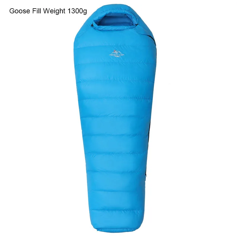 

Extreme Cold Weather Sleeping Bag Premium Goose Down For Backpacking Hiking Winter Portable Camping Gear Fill Weight 1300g