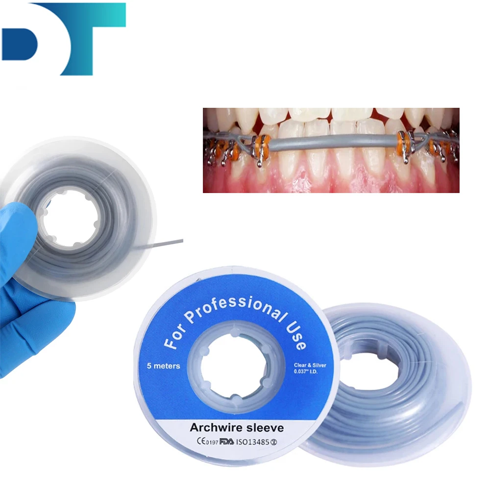 

Hot Sales Orthodontic Rubber Archwire Sleeve Tubing Orthodoncia Arch Wire Protect Rotary Torsion Pad 1 Roll/5m