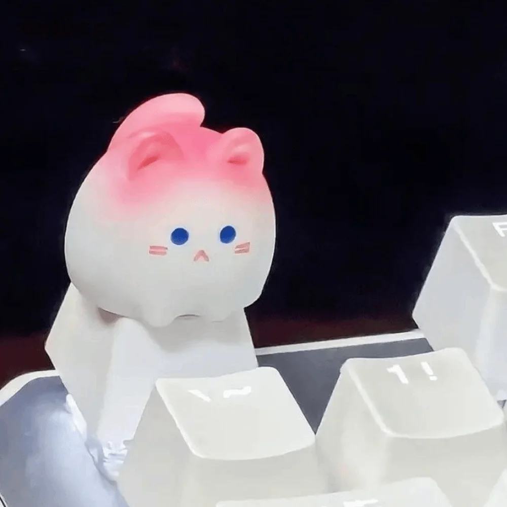 دائم ثلاثية الأبعاد الحيوان Keycap DIY بها بنفسك ملحقات لوحة المفاتيح اليدوية لوحة المفاتيح مفتاح غطاء الوردي الحيوانات الميكانيكية قبعات لوحة المفاتيح keycap g603