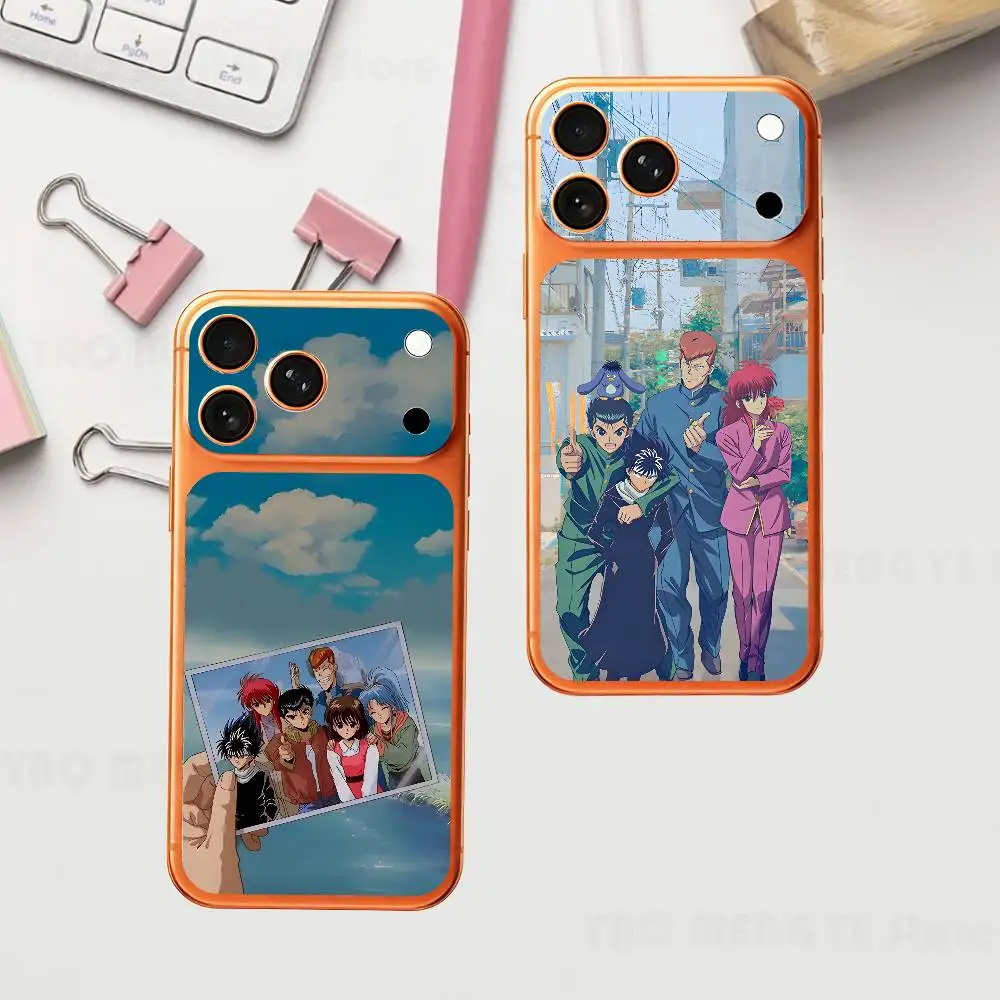 

Yu Yu H-Hakusho Comics Plain Decal Skin For IPhone17 Pro ProMax Back Film Cover Wrap Anti-scratch Durable Sticker