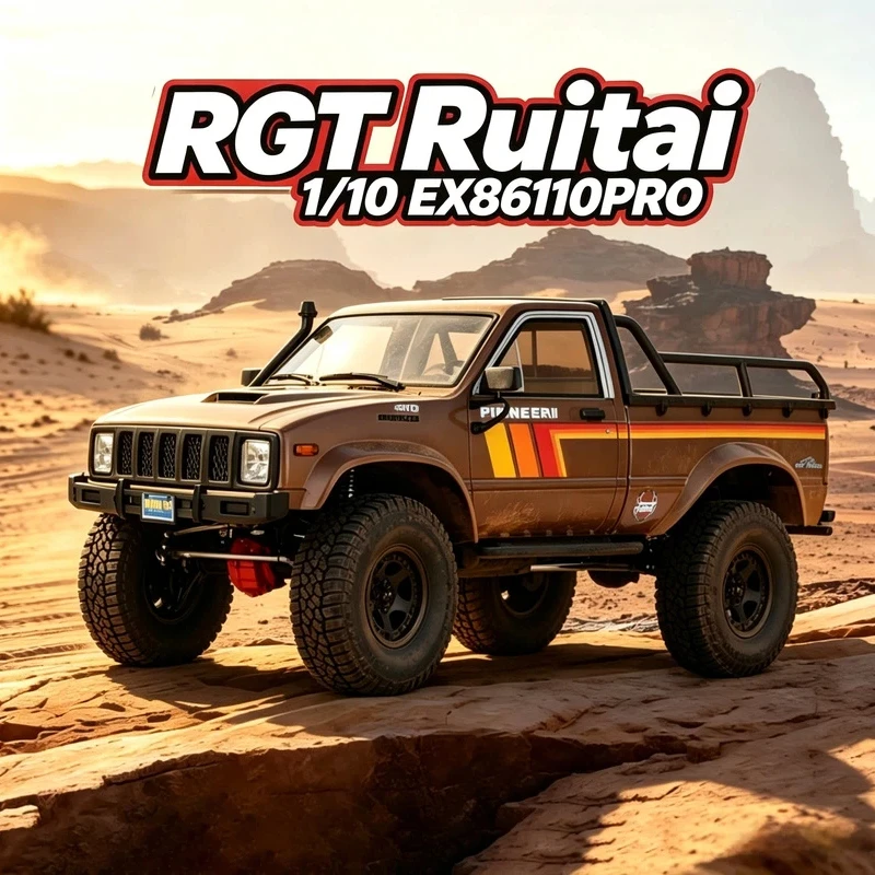 Rgt Rc Remote Control Car 1 /10 Ex86110pro Pioneer Ii Brushless Outer Rotor Pickup Off Road Truck For Adult Hobby Enthusiasts