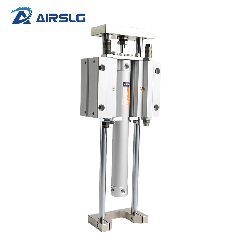 MGGMB Series MGGMB20 25 32 40 50 63-75 100 200 Pneumatic Cylinder Three-Axis Three Rod With Guide Rod Stroke Adjustable Cylinder