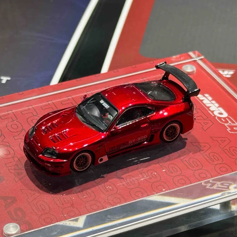 

В наличии INNO 1:64 TOYOTA SUPRA A80 TOP SECRET Red Diecast Diorama Коллекция моделей автомобилей Миниатюрные игрушки