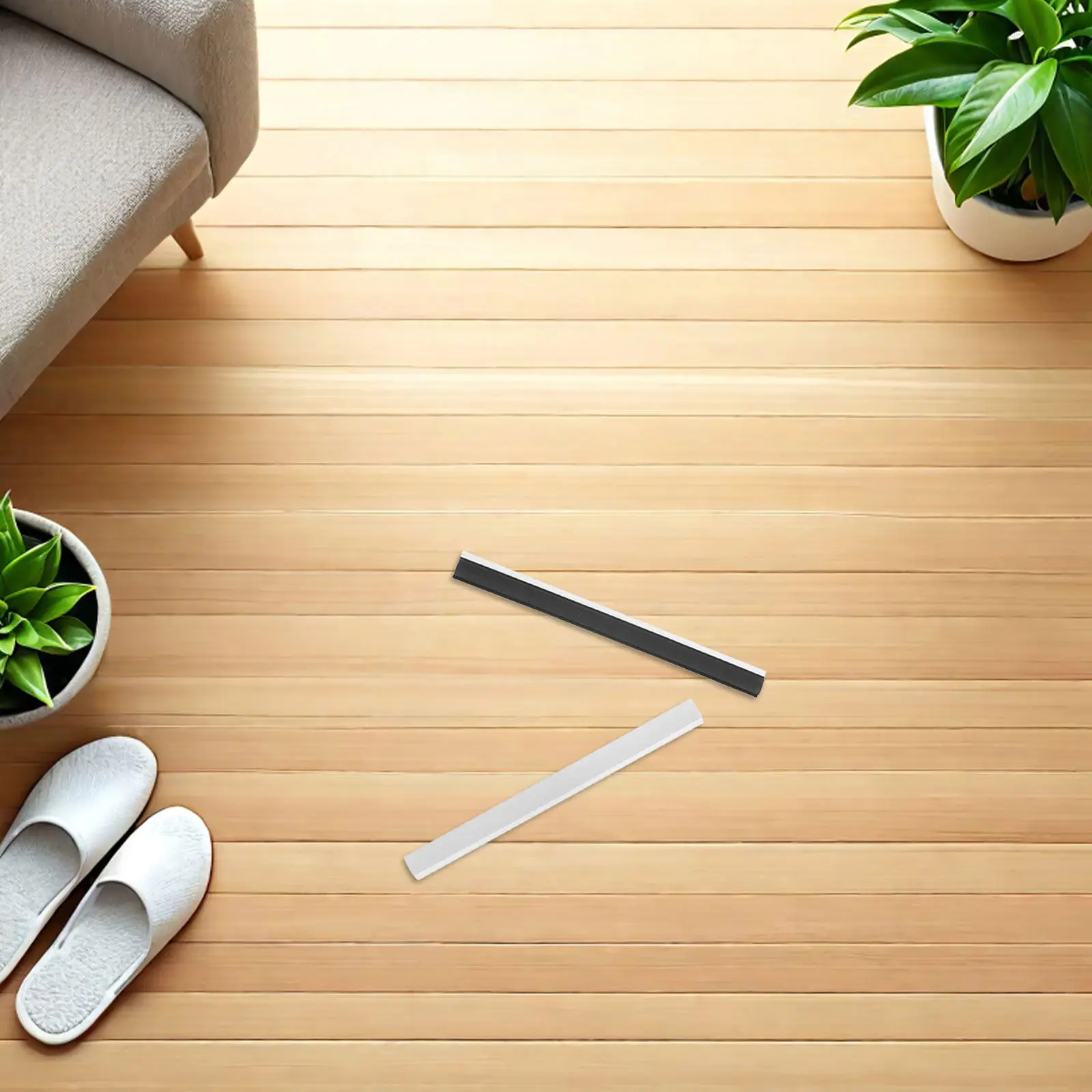 6Pcs Dustpan Rubber Lip Replacement Strip Flexible Dustpan Edge Repair Pressing Insert for Household Cleaning Supplies