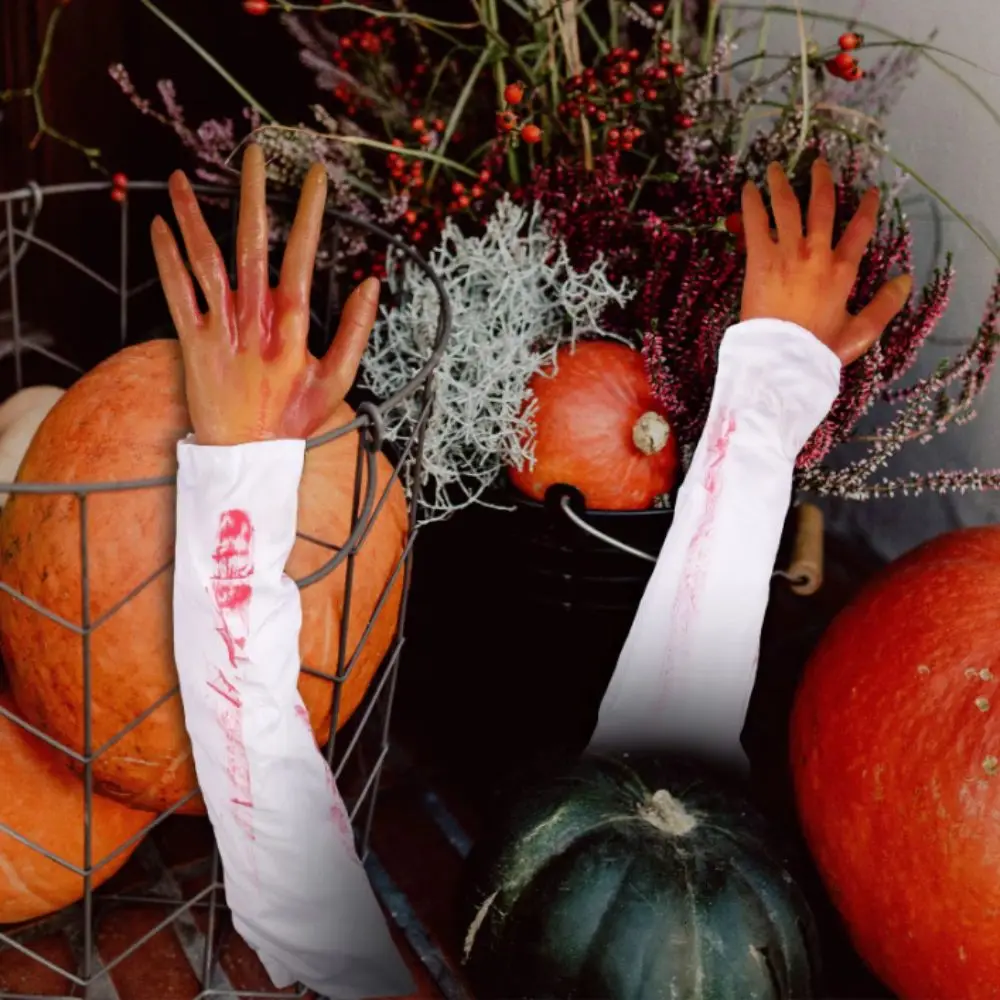 Realistic Bloody Severed Arm Scary Horror Severed Hand Prank Body Part Human Arm Film Prop