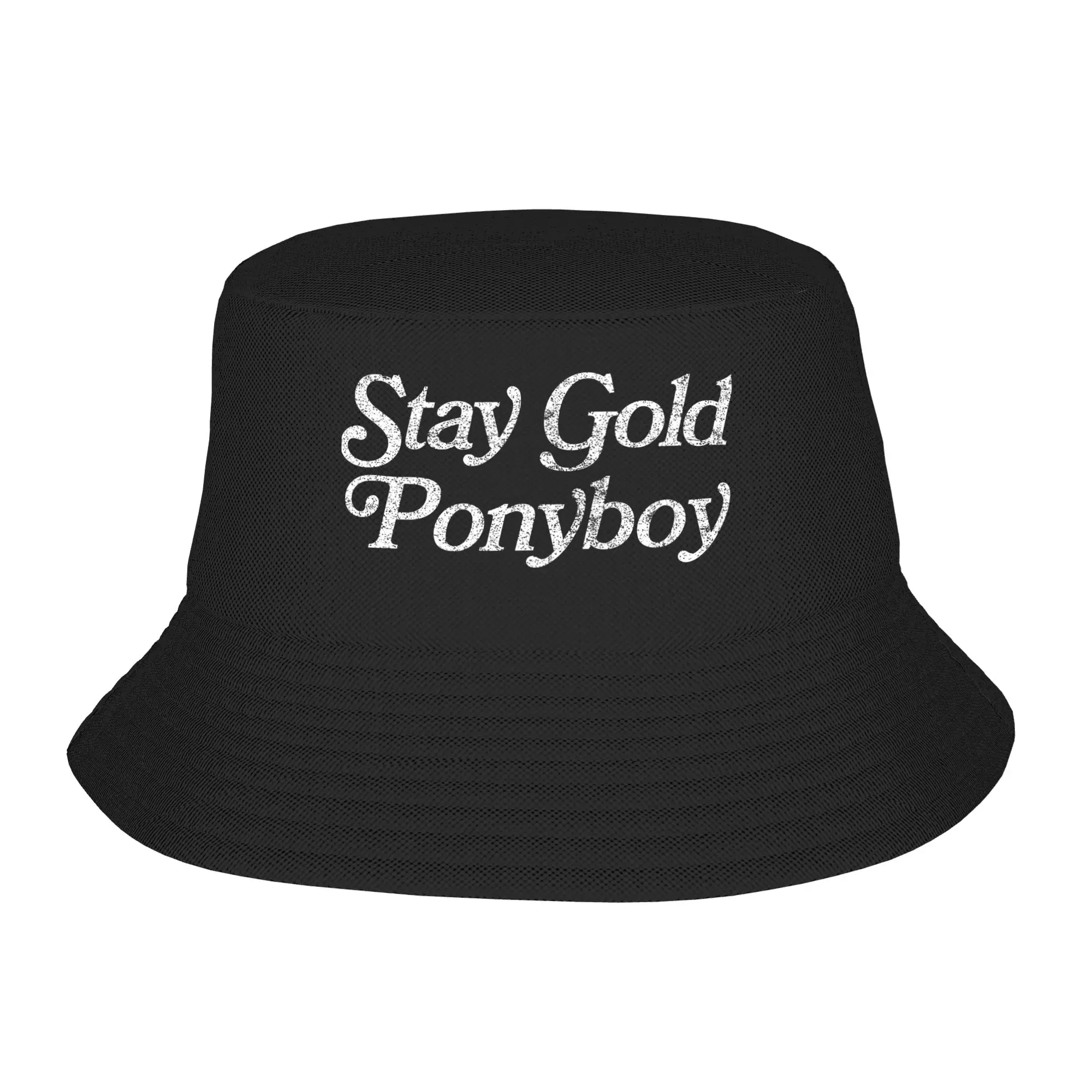 The Outsiders Bucket Hat For Unisex Stay Gold Ponyboy  Fisherman Hats Funny Hunting Caps Foldable Outdoor Graphic Visor Hats