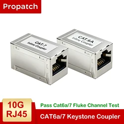 ProPatch Shielded RJ45 Cat7 Cat6/CAT6A Coupler RJ45 Coupler, Female to Female Ethernet Extender Adapter Inline Ethernet Coupler