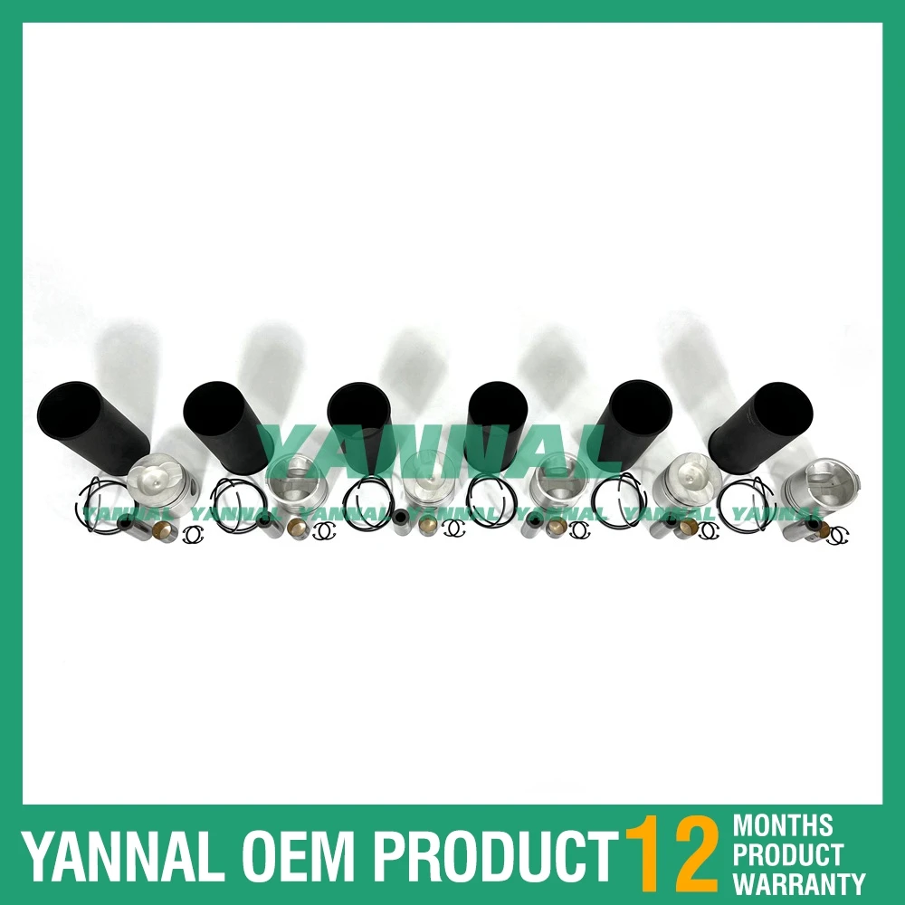 طقم بطانة اسطوانة NE6 لأجزاء محرك حفارة نيسان