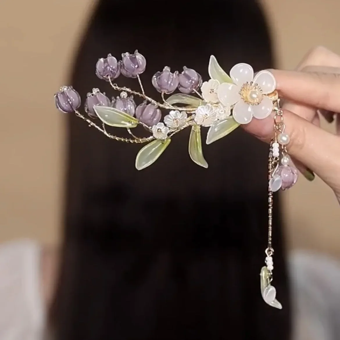 Oude Kostuums Kwastje Bruid Haaraccessoires Chinese Kinderen Hanfu Haarspelden Hoofddeksels Nieuwe Handgemaakte Buyao Meisjes Haarclip