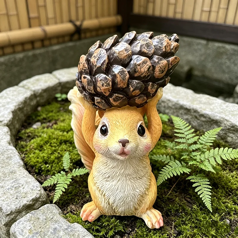 Cartoon Squirrel Animal Ornaments Outdoor Landscape Garden Courtyard Park Decorative Sculpture