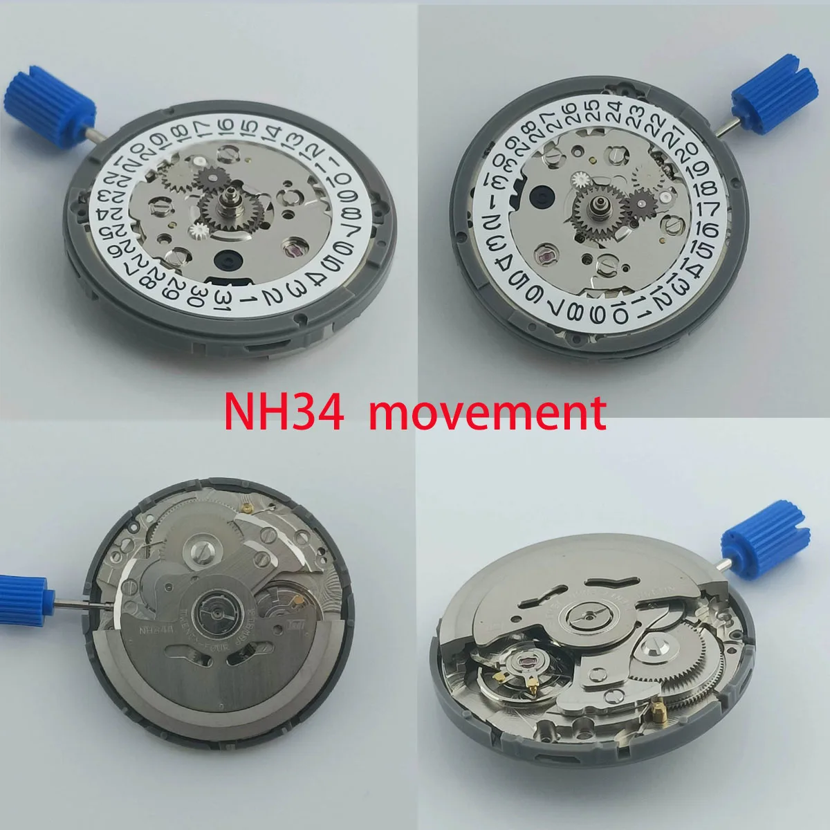 自動機械式ムーブメント高精度、3時に、3.8自動巻き、nh34 nh34a gmt 24ジュエリーels