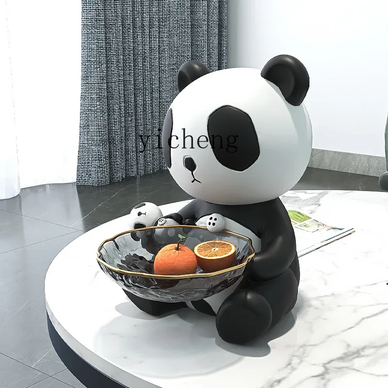 TQH Panda Entrance Key Storage Ornament Creative Living Room New House Gift Household New Home Gift