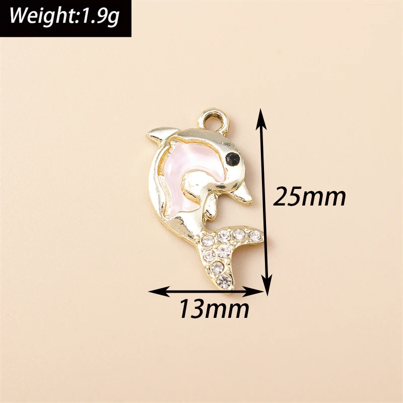 10 Stück 12x14mm Niedliche Bunte Emaille-Muschelanhänger für Halsketten, Ohrringe, Armbänder, Accessoires, DIY-Bastelarbeiten, Schmuckherstellung – Detail 11