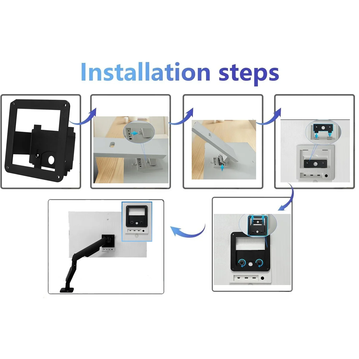 New Vesa Mount Adapter for Samsung M80B 4K Monitor 32M80B 32BM80 LS32BM801 LS32BM80B LS32BM80G LS32BM80P by Mount Bracket