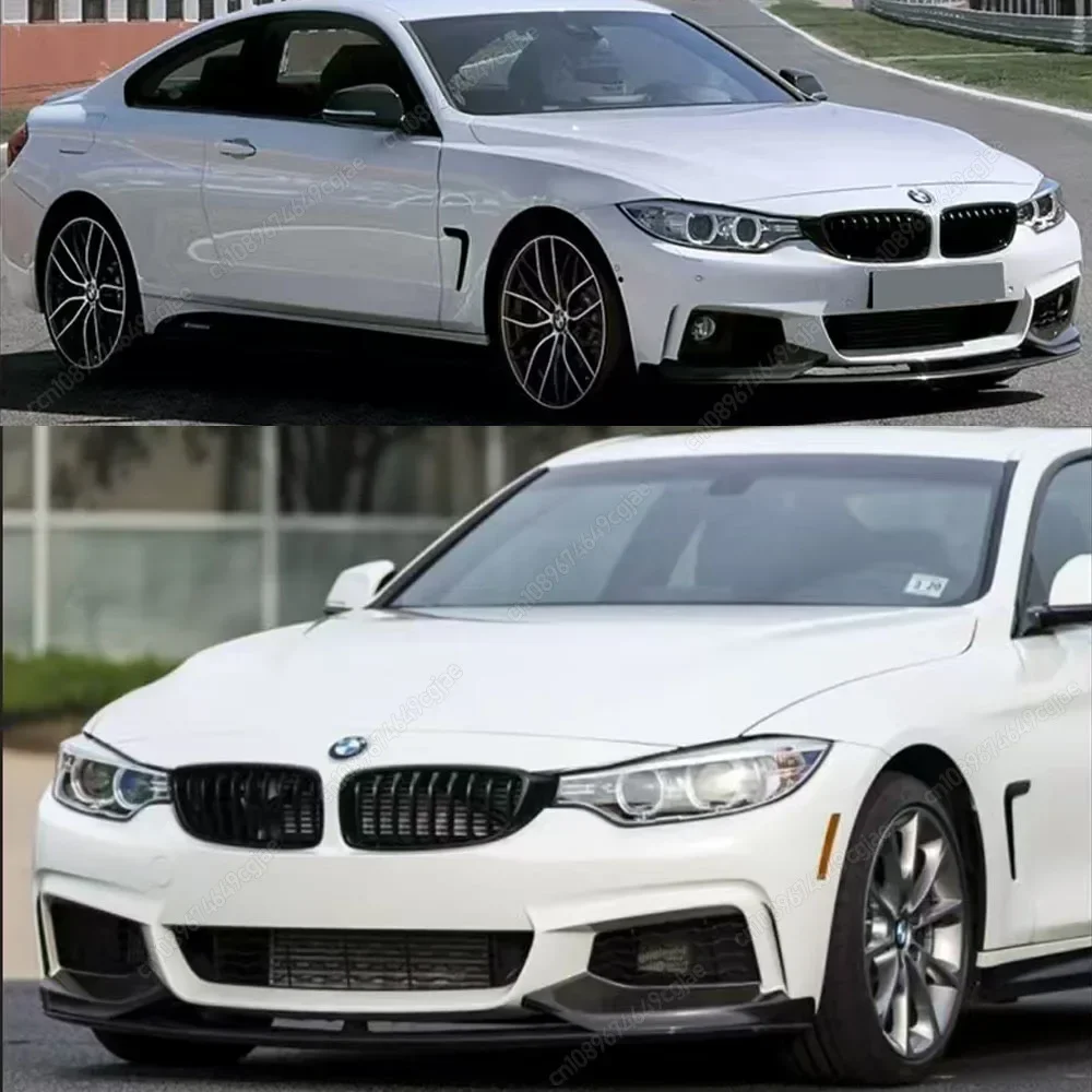 

Накладка-диффузор на передний бампер для BMW 4 серии F32 F33 F36 M-Sport 420i 430i 420d M440i 2014-2020, черный тюнинг