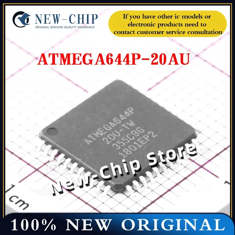 1PCS-50PCS/LOT ATMEGA644P-20AU QFP-44  New Original ATMEGA644P