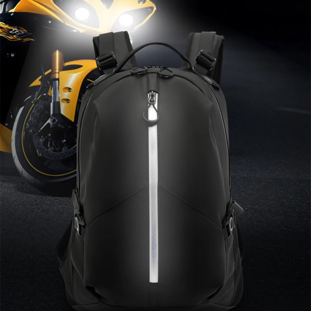 Large Capacity Riding Backpack Motorcycle Helmet Backpack Female Motorcycle Rider Waterproof Computer Travel Bag Men's