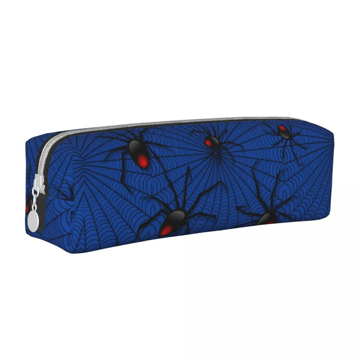 Halloween Evil Black Widow Scary Spider Web Pencil Case Cute Pen Box Bags Student Big Capacity Students School Gift Pencil Pouch