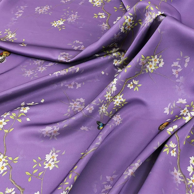 Essigsäure bedruckter Stoff, Herbst- und Winter-Cheongsam-Mantel, mit Baumwolle gepolstert, hochwertig, verdickt