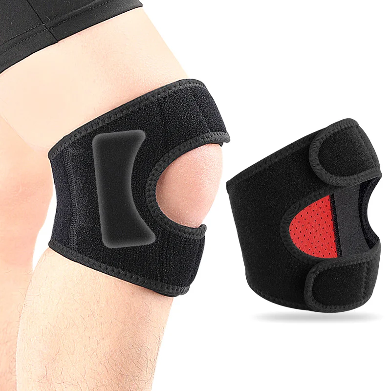 Cinturón de rótula de presión para deportes al aire libre, montañismo, transpirable, ajustable, baloncesto, correr, ciclismo, protección de rodilla protectora