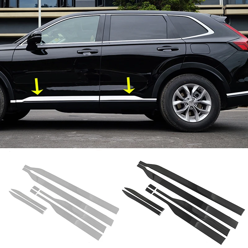 

Car Accessories For Honda CRV CR-V 2023+ Stainless steel Chrome Side Door Car Body Molding skirts scratch resistant Cover Trim