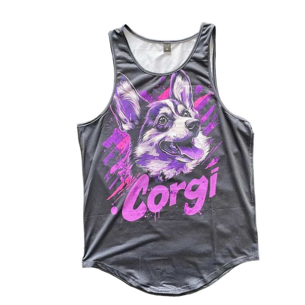 DIY Custom Tank Top Tee Printed Bodybuilding Colors Summer Women Men Casual Home Outfits Plus Size Customize Dropship