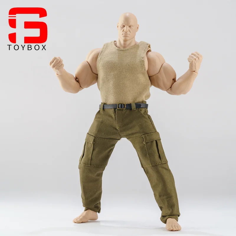 1/12 skala Enge Weste Arbeit hosen Kleidung Zubehör Modell Für 6'' Starke Muskel Männliche Soldat Action Figur Körper Puppen