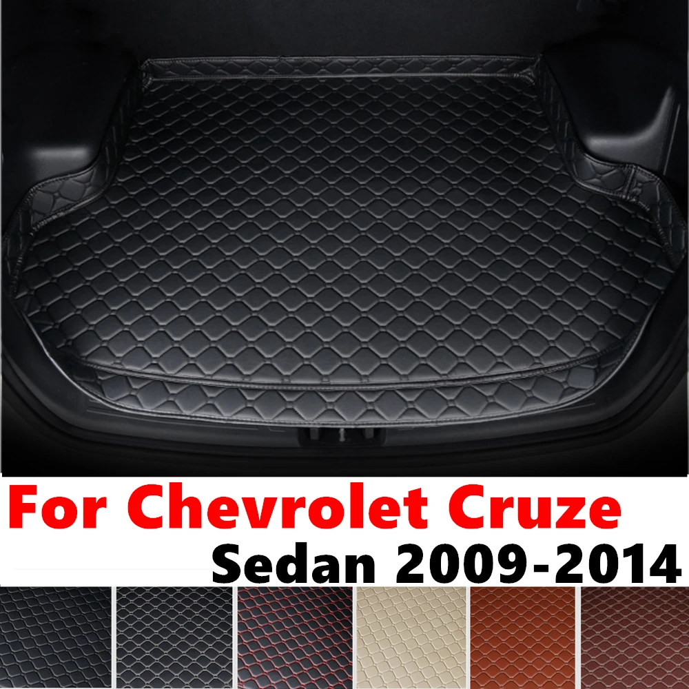 High Side Car trunk mat for Chevrolet Cruze Sedan 2014 2013 12-2009 Tail Boot luggage Pad Rear Cargo Liner Interior Accessories