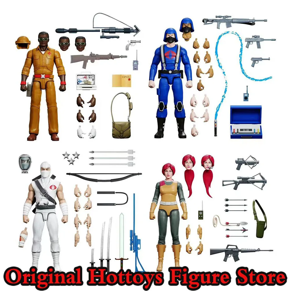 

SUPER7 GIJOE 1/12 Soldier Special Forces 3-Wave Red Hair Snake Warrior White Ghost Savior Doctor Full Set 6'' Action Figure Toys