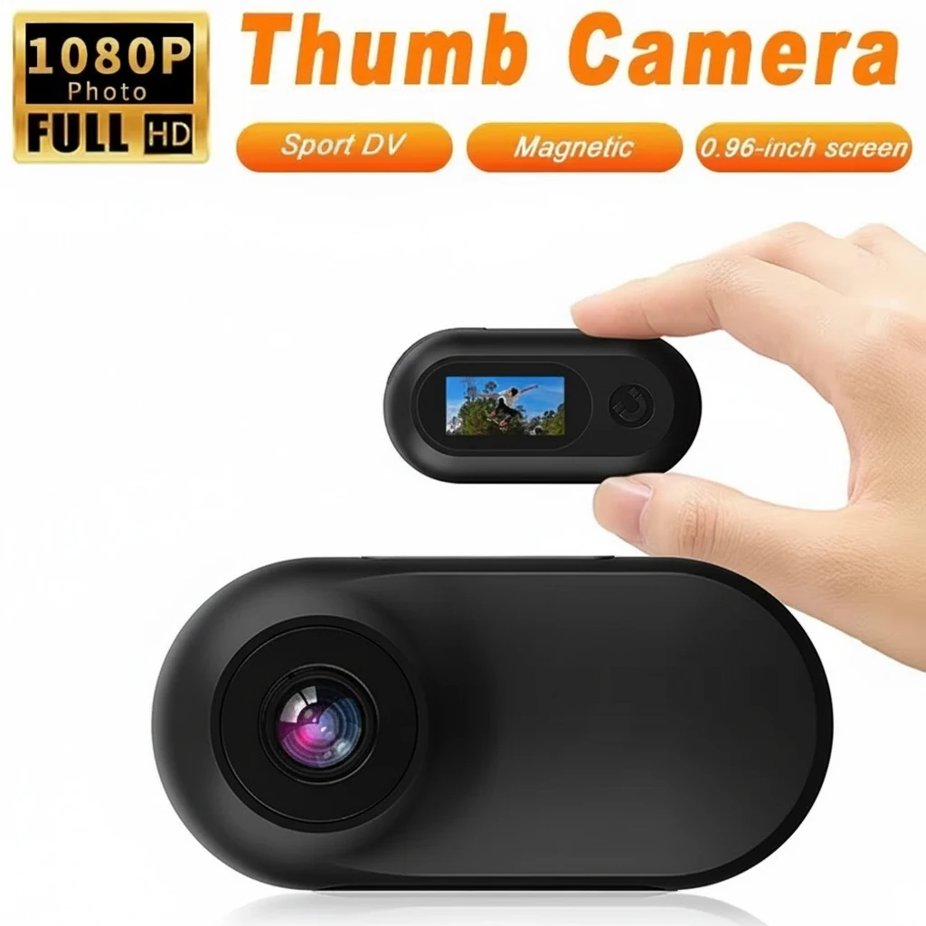 

Action Camera Small Pet Collar Camera 0.96in Screen Lightweight Full HD Rechargeable with Video Records for Cats Dogs Birthday