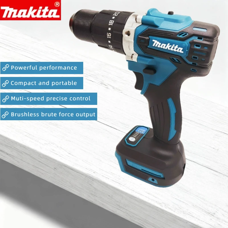 

MAKITA 18 В литиевая электрическая аккумуляторная ручная дрель DDF487-13 мм без аккумулятора и зарядного устройства