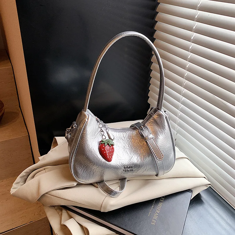 

New Women Fashion Minimalist Retro Single Shoulder Crossbody Underarm Bag Casual Trend Commuting Handbag Large Capacity Tote Bag