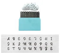 3mm Upper Case Jewelry Stamping Tools kit Punch Set with Letters Numbers Hand making Tool for Jewelry 3