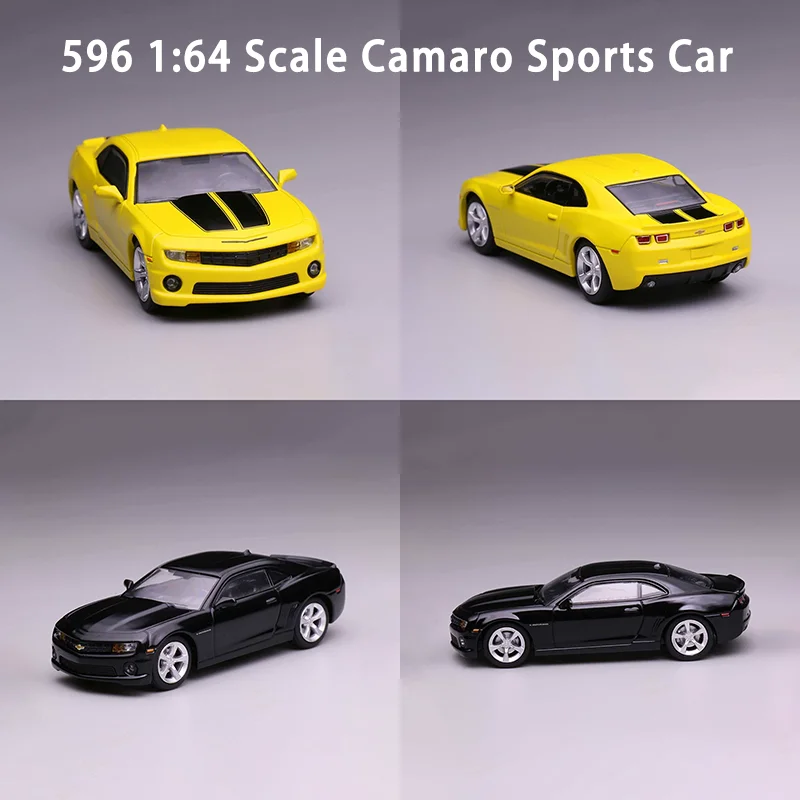 

596 Diecast 1:64 Scale Camaro Sports Car Alloy Simulation Car Model Collection Ornaments Holiday Gift Static Display ﻿