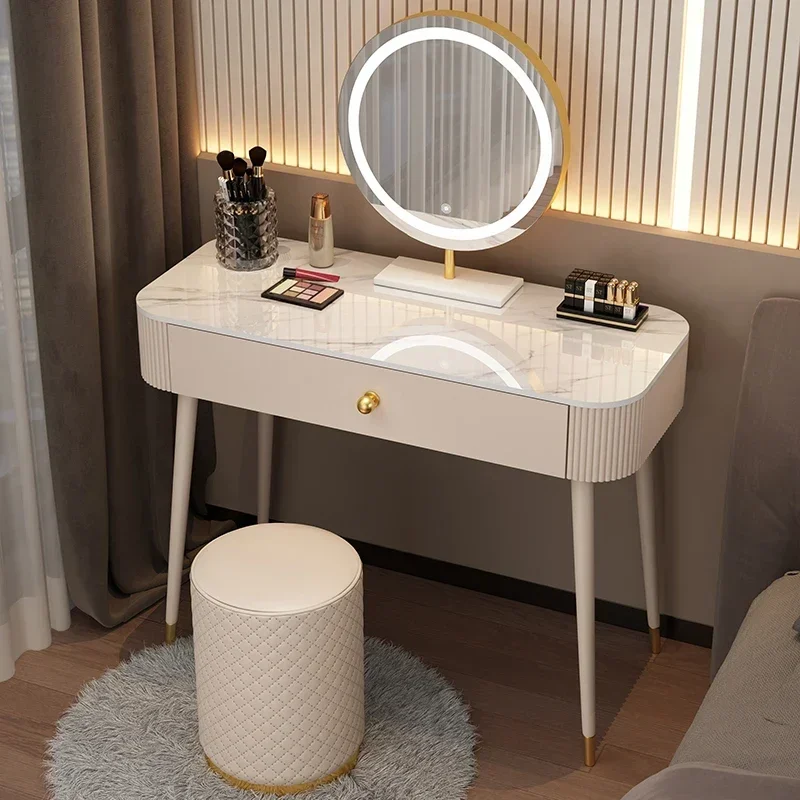 Organizers Storage Modern Furniture Girls Night Stands Makeup Vanity Table Hotel Nail White Desk Minimalist Tocadores Home