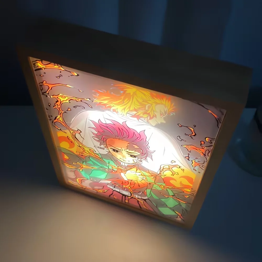 Led Photo Frame Light Painting Design Night Lamp Anime